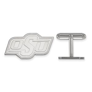 Sterling Silver Oklahoma State University Cuff Links